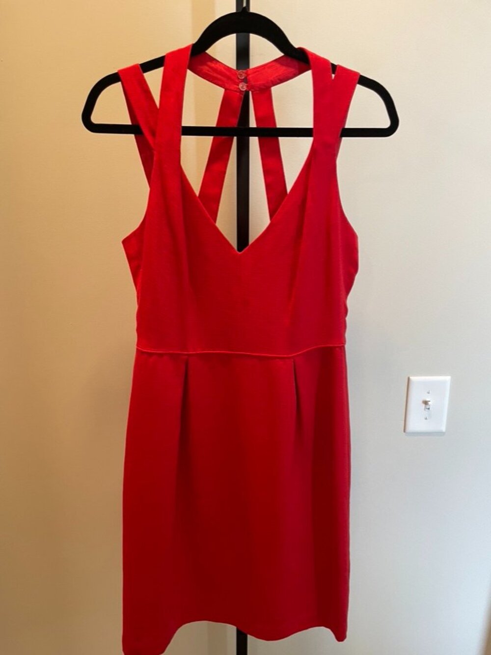 Trina Turk Vintage Red Multi-Strap Mini Dress - Size 8